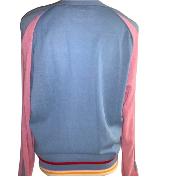 Diane von Furstenberg Colorblock Stripe Cardigan - Picture 9 of 15